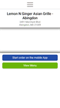 Mobile Screenshot of lemonngingerasiangrille.com