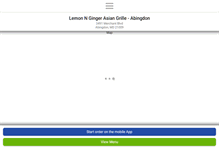 Tablet Screenshot of lemonngingerasiangrille.com